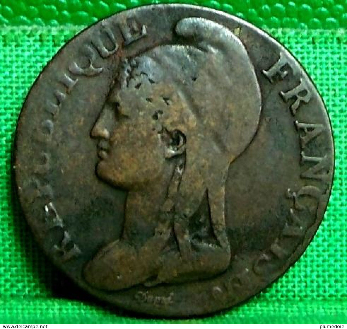 MONNAIE CONVENTION  5 CENTIMES L'AN 4 A , Paris ,  DUPRE PETIT MODULE FRANCE OLD COIN - 1792-1975 National Convention