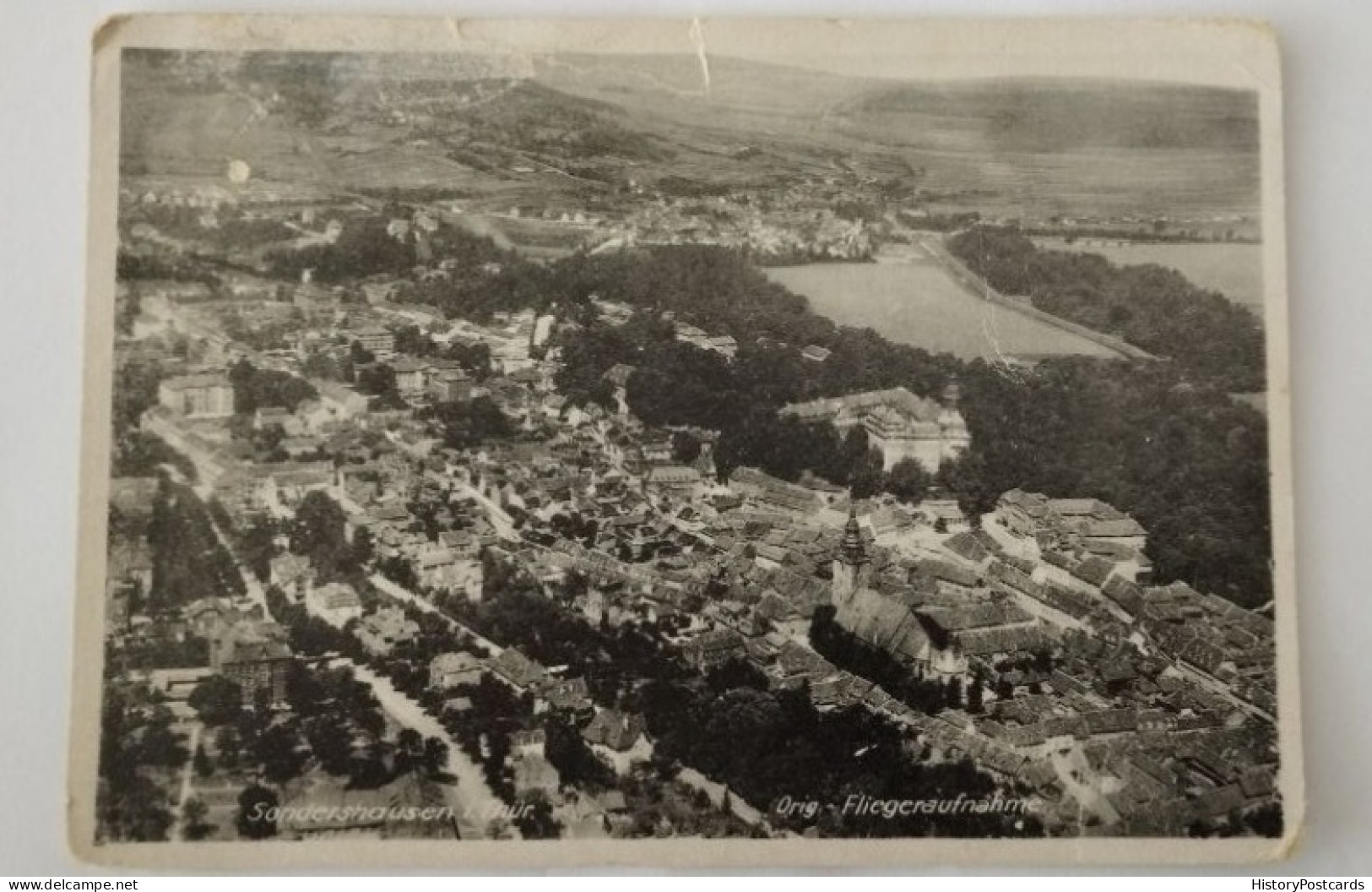Sondershausen In Thüringen, Luftbild, Gesamtansicht, 1935 - Sondershausen