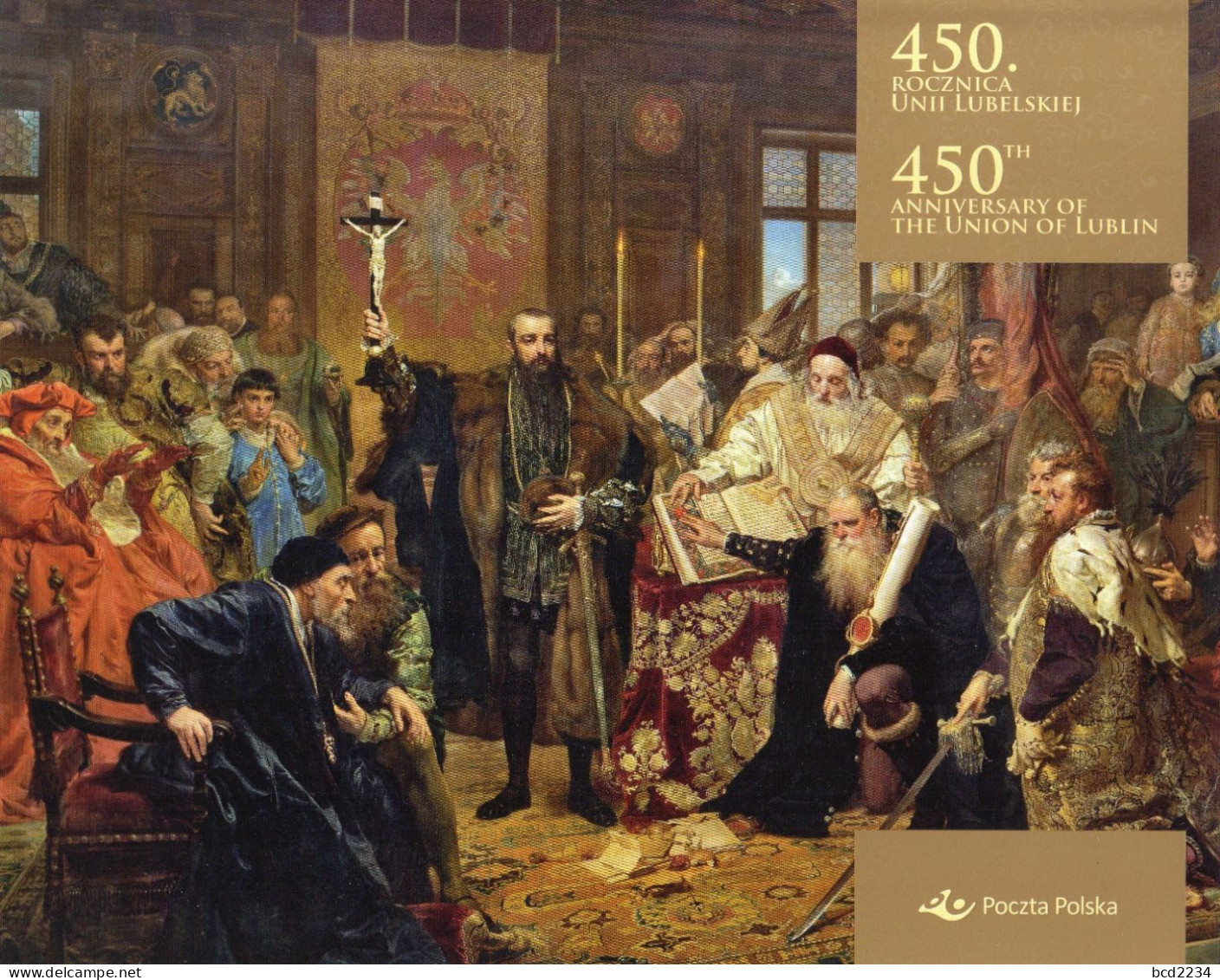POLAND 2019 POLISH POST OFFICE LIMITED EDITION FOLDER: 450TH ANNIVERSARY OF UNION OF LUBLIN MS LITHUANIA KINGS ROYALS - Covers & Documents