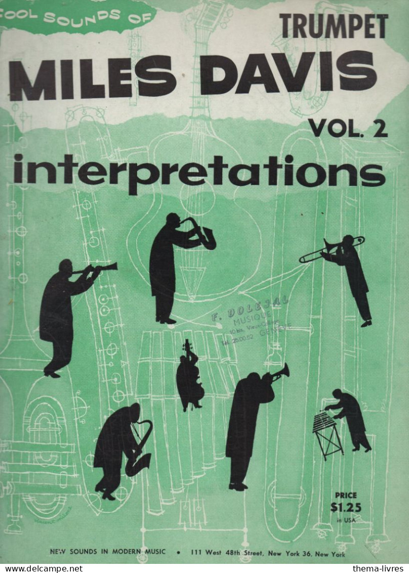 (jazz)  Partition MILES DAVIS INTERPRETATIONS VOL 2 (CAT 7002 /05) - Jazz