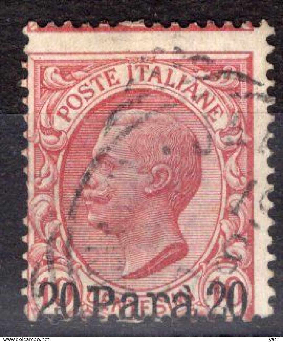 Levante (1907) - Albania, 10 Cent. "Leoni" Soprastampato 20 Parà Ø - Albania