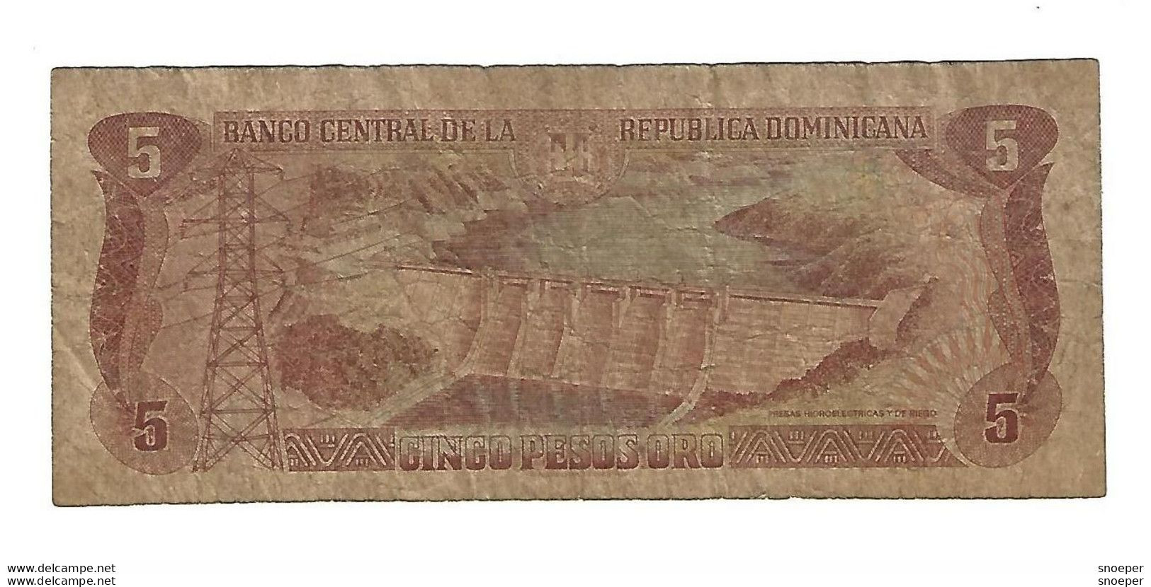 *dominican Republic 5 Pesos Oro 1996  152a - Dominikanische Rep.