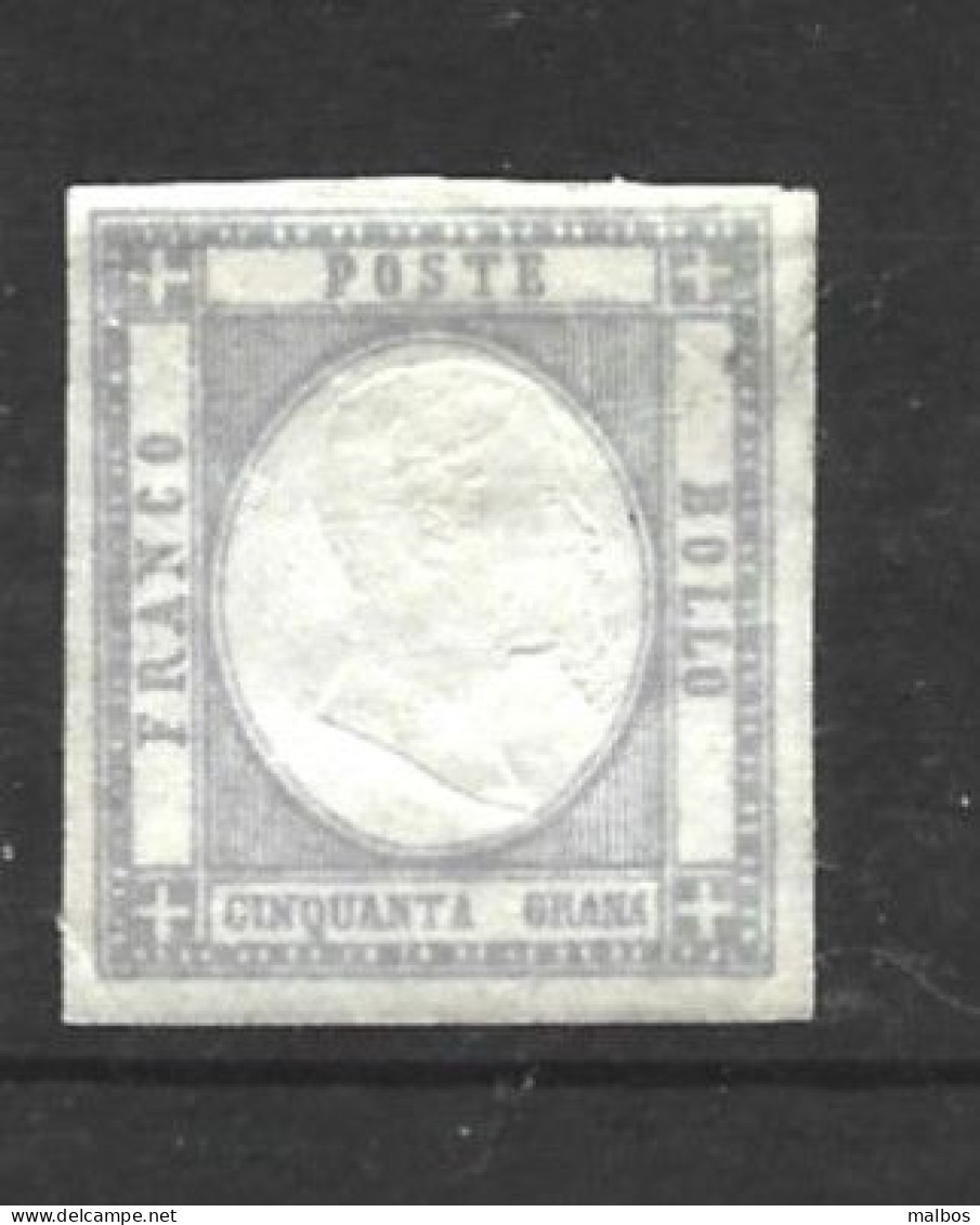 ITALIE  Deux Siciles  Naples -  1861  (*)   Bolaffi N° 58 -  Gris/bleu  -  Nowmk - Napels