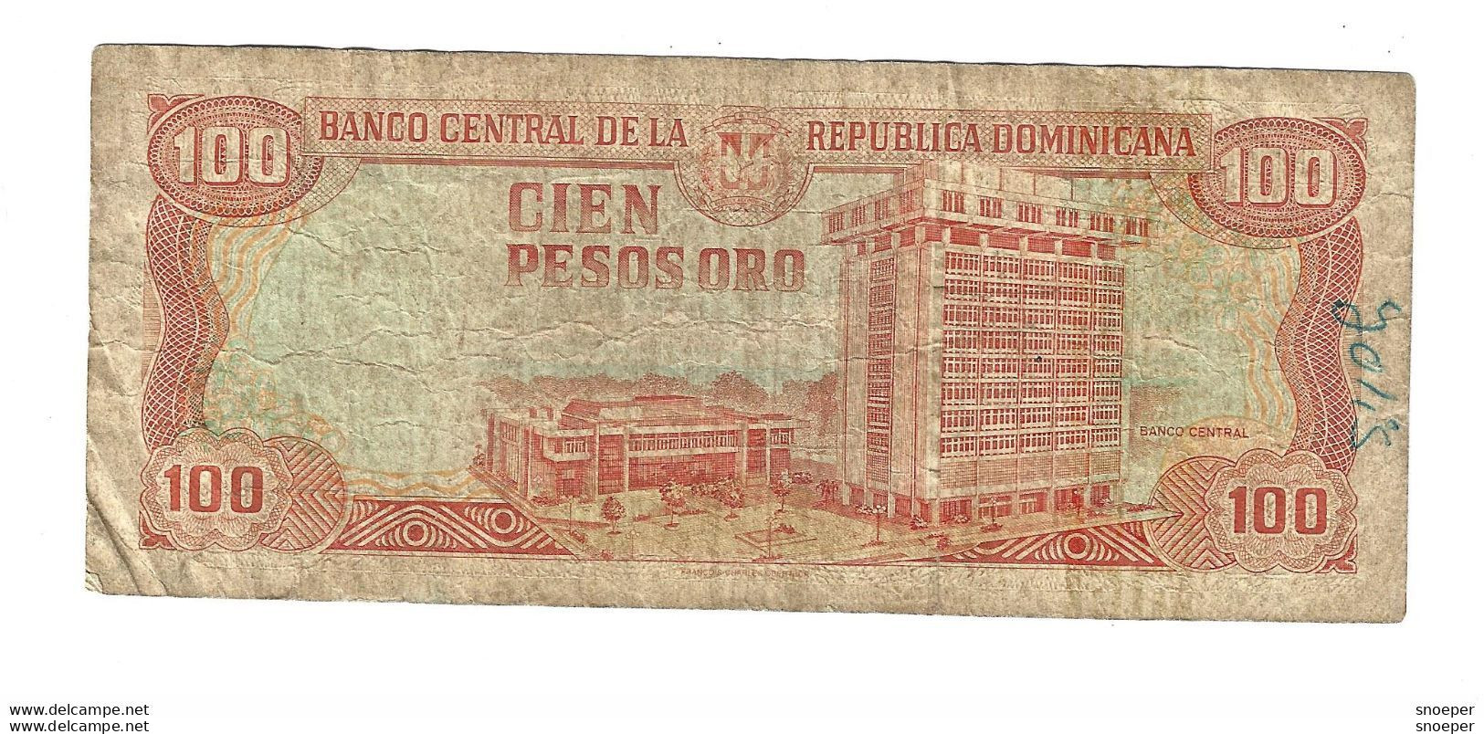 *Dominican Republic 100 Pesos 1998   156b - Dominicana