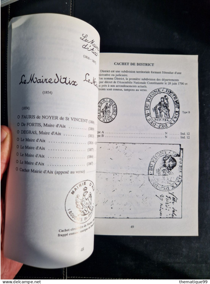 Marques Postales D'Aix En Provence, Fiandino Et Fonnet - Philatelie Und Postgeschichte