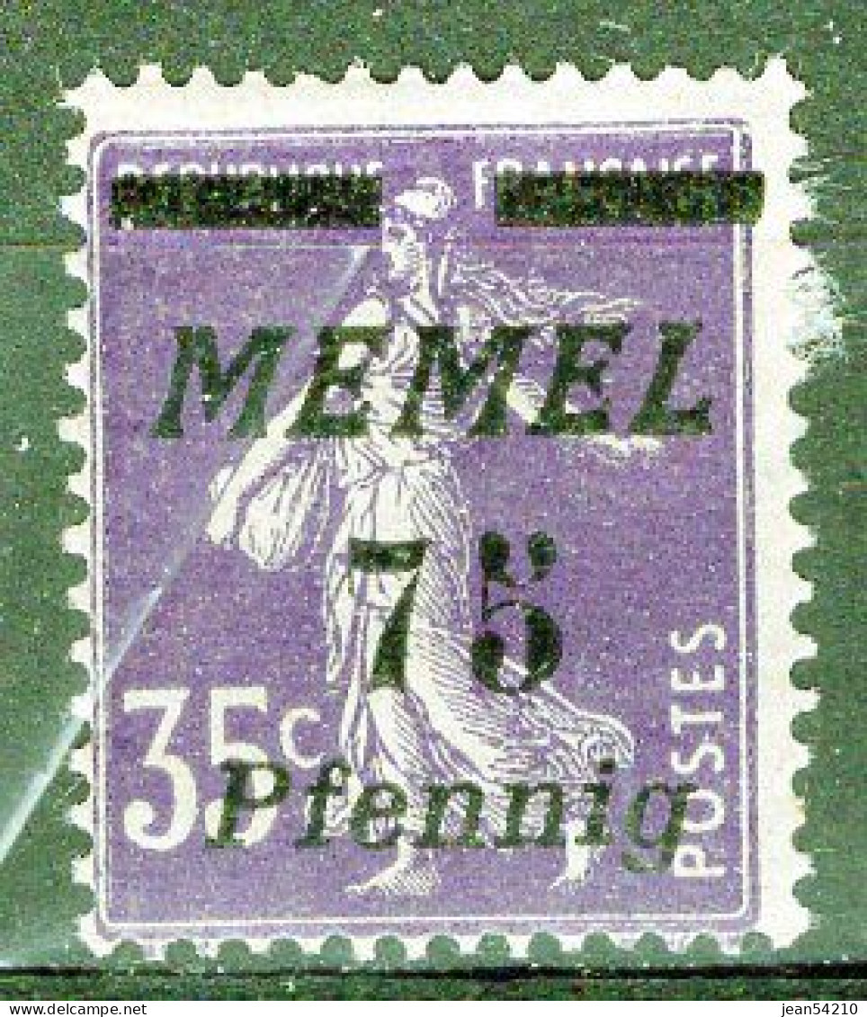 MEMEL - Timbre N°55 Neuf A/charnière - Unused Stamps