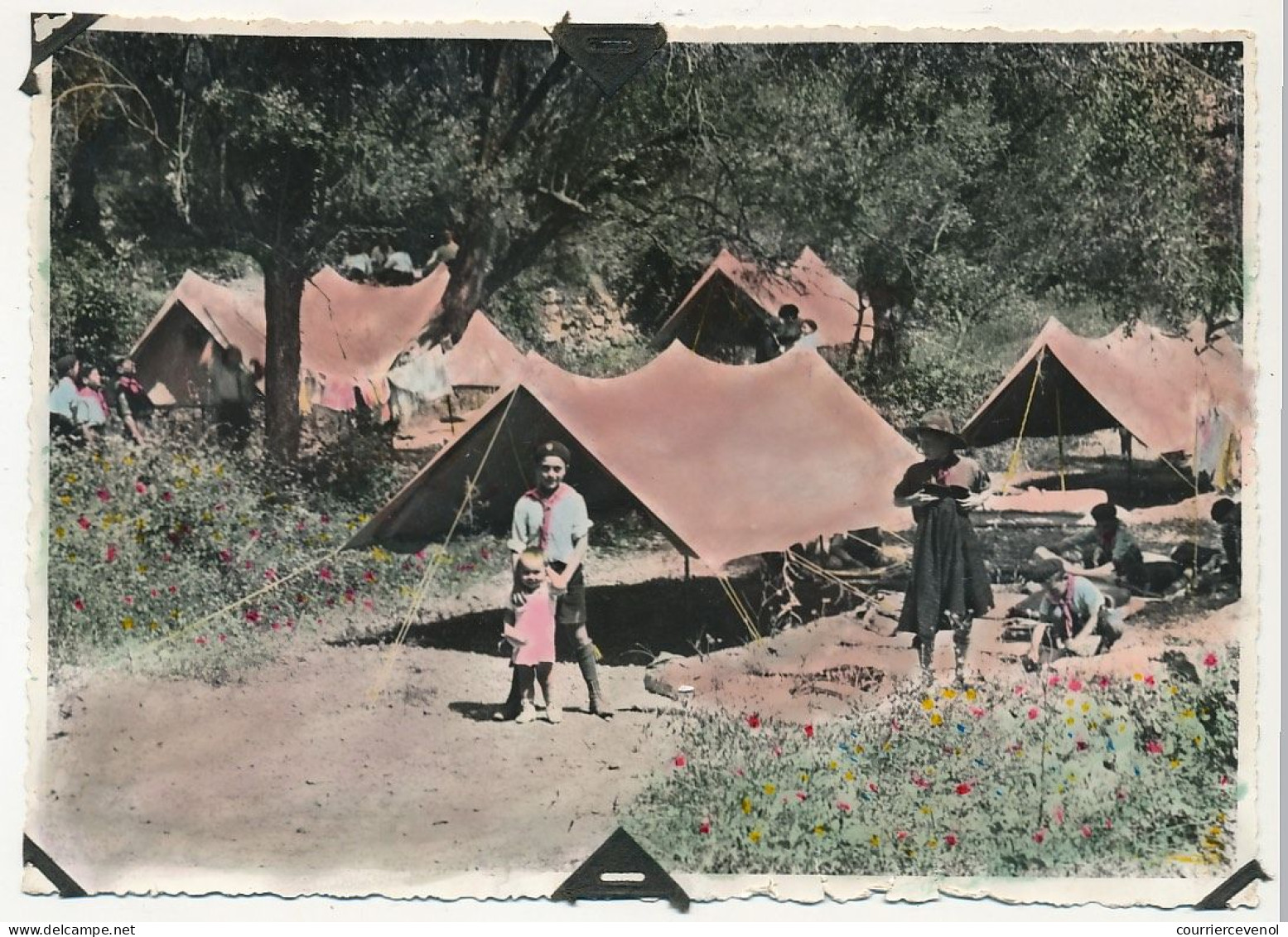 FRANCE - SCOUTISME - 6 Pages Recto Verso De Petites Photos Dont Une Quinzaine D'un Louveteau - 1936 - Scoutisme