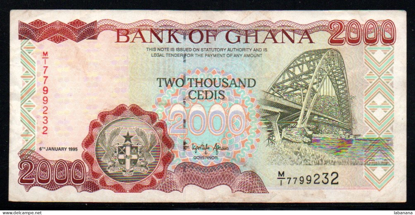 659-Ghana 2000 Cedis 1995 MI779 - Ghana