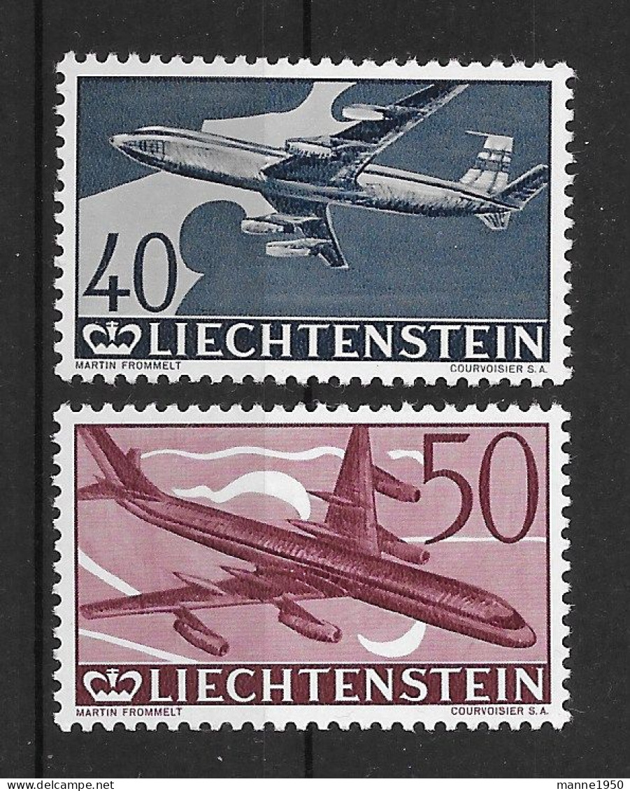 Liechtenstein 1960 Flugzeuge  Mi.Nr. 392/93 ** Postfrisch - Ungebraucht