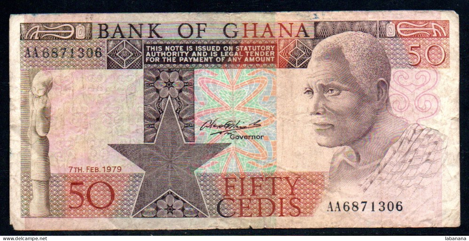 659-Ghana 50 Cedis 1979 AA687 - Ghana