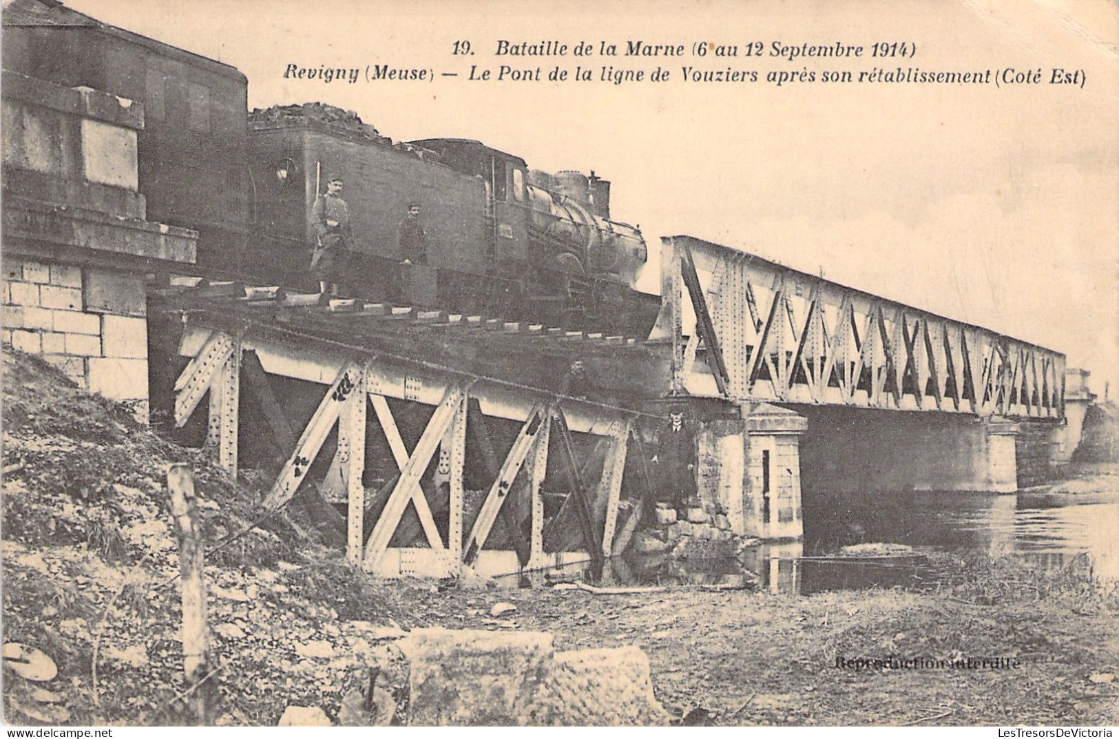 FRANCE - Revigny - Le Pont De La Ligne De Vouziers Apres Son Retablissement - Bataille Marne - Carte Postale Ancienne - Revigny Sur Ornain