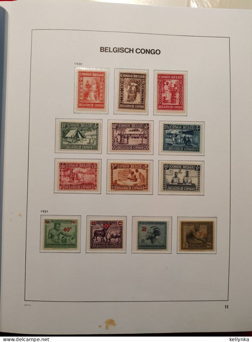 Congo Belge (Complet 1910/1960) + Ruanda Urundi (Complet 1916/1961) - Album Davo - MNH (Lire)