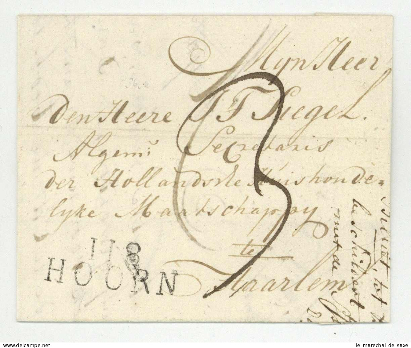 118 HOORN Pour Haarlem 1811 - 1792-1815: Départements Conquis