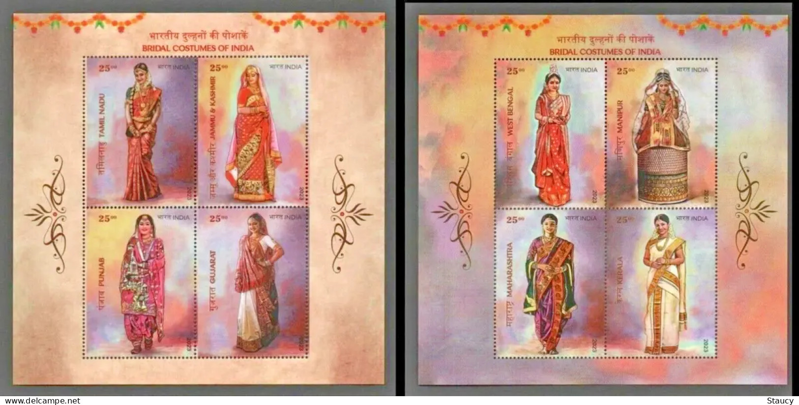 India 2023 Complete Year Collection Of 11 Miniature Sheets / Souvenir Sheets / Year Pack MNH As Per Scan - Collections, Lots & Séries