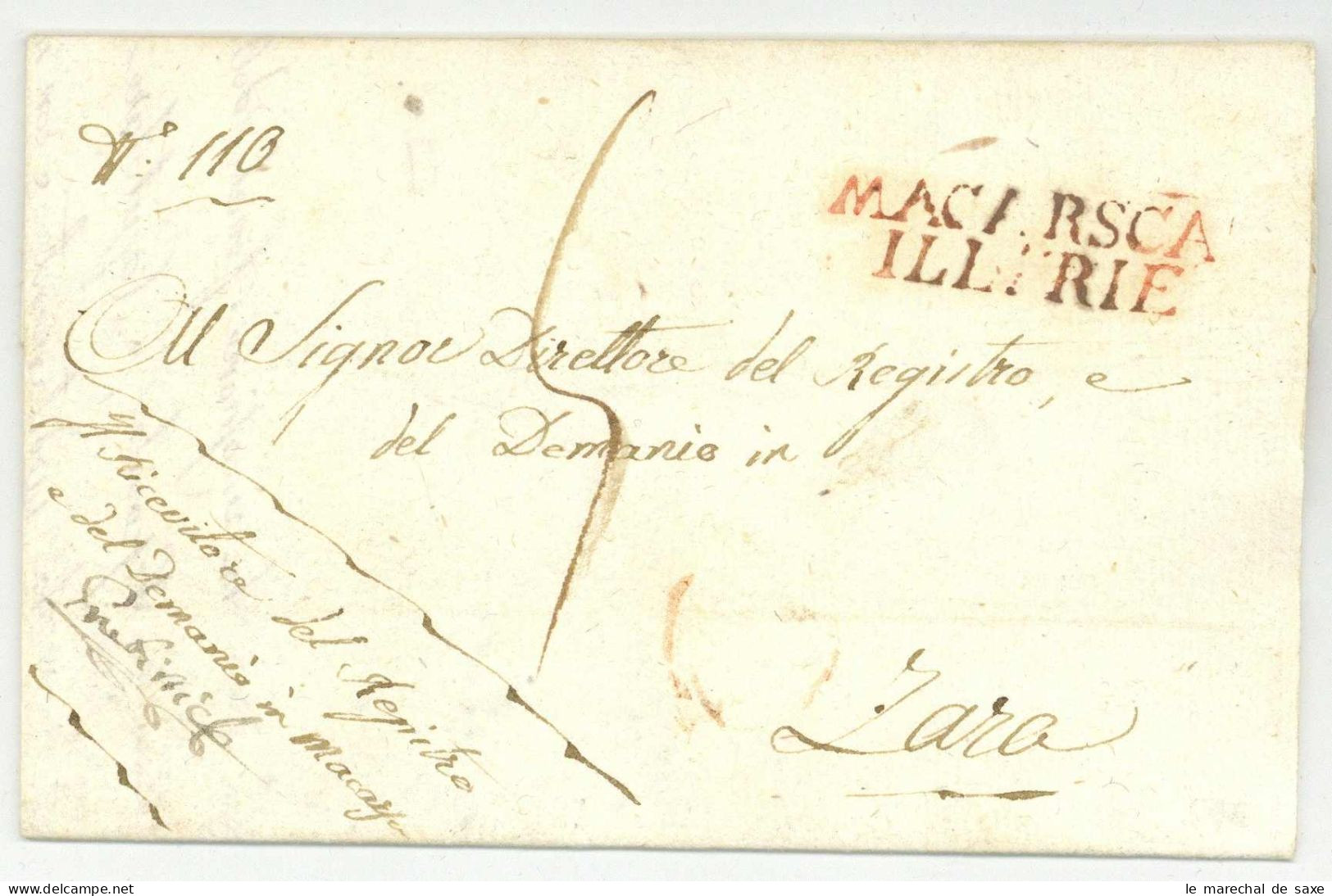 MACARSCA ILLYRIE Pour Zara Zadar 1813 RRR - 1792-1815: Départements Conquis