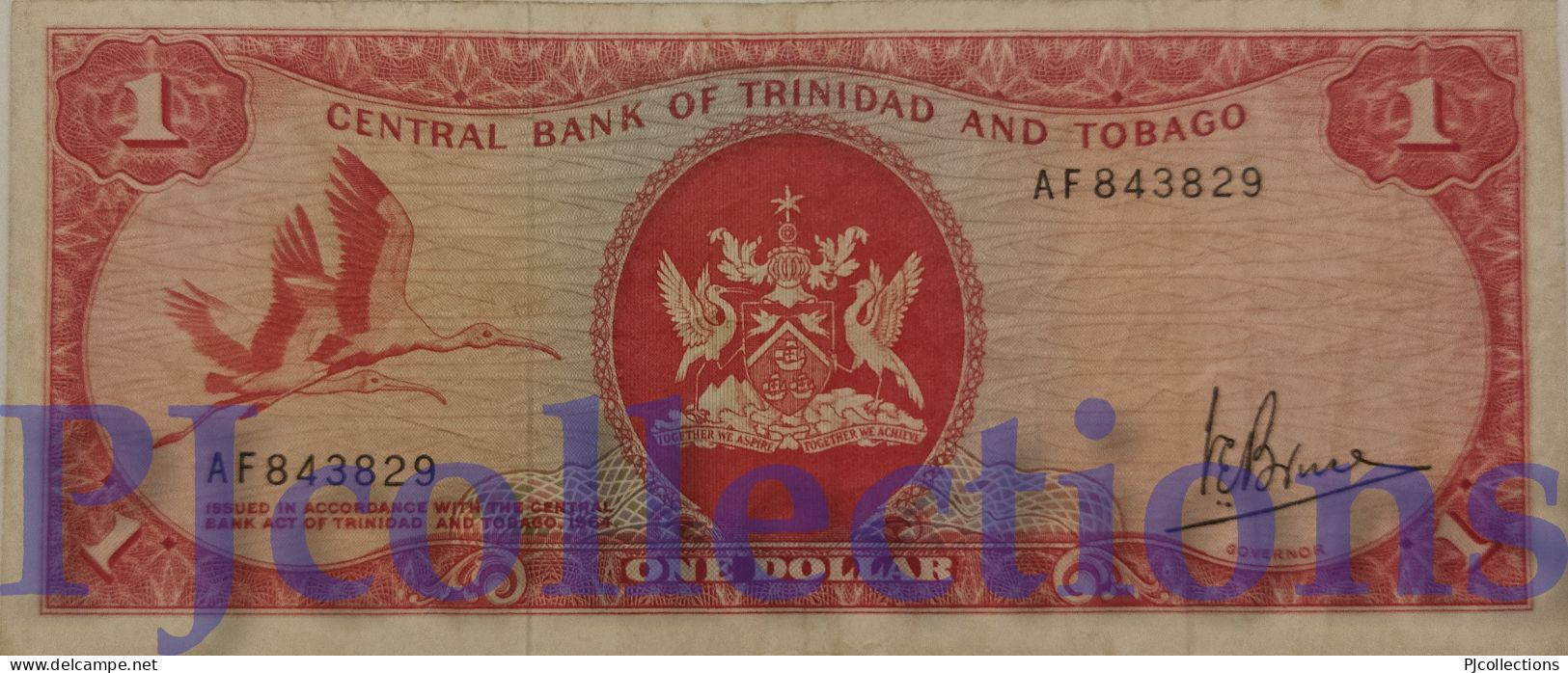 TRINIDAD E TOBAGO 1 DOLLAR 1977 PICK 30a VF - Trinité & Tobago