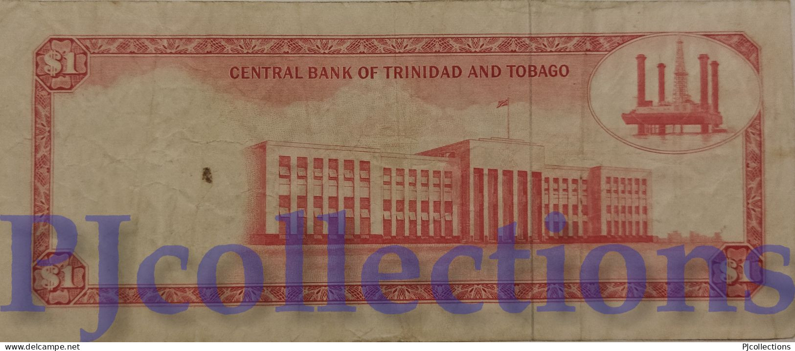 TRINIDAD E TOBAGO 1 DOLLAR 1977 PICK 30a VF - Trinidad Y Tobago