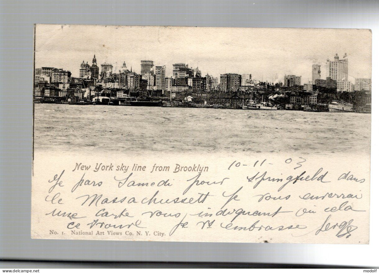 CPA - Etats-Unis - New York City Line From Brooklyn - 1903 - Brooklyn