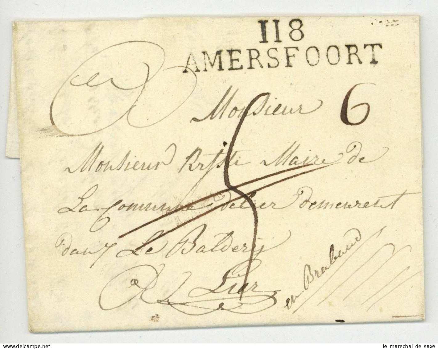 118 AMERSFOORT Pour Lierre 1811 - 1792-1815: Départements Conquis