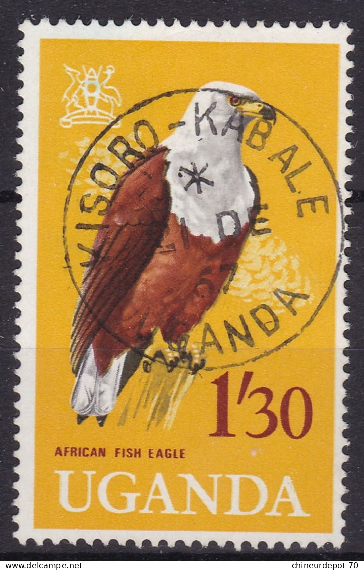 AFRICAN FISH EAGLE UGANDA CACHET CENTRAL KISORO KABALE - Otros & Sin Clasificación