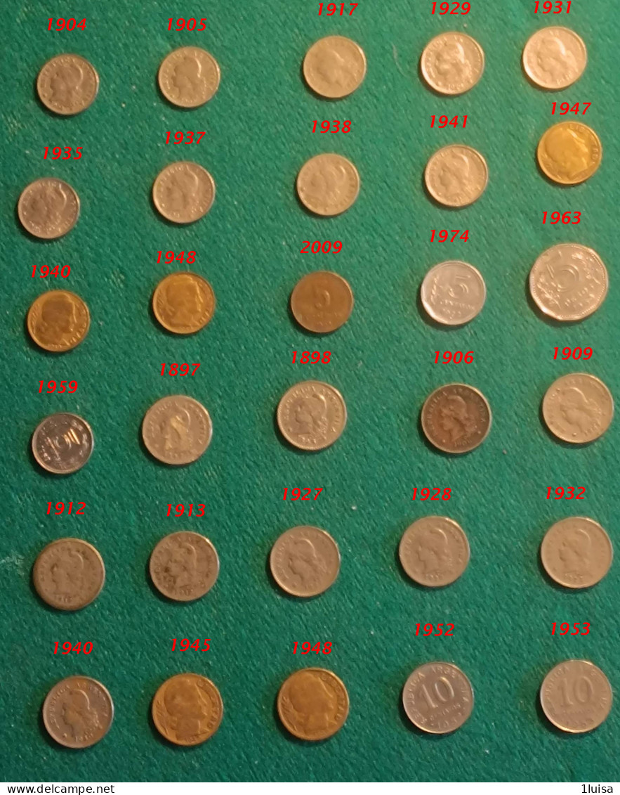 ARGENTINA  30 Monete Diverse Per Anno N. 1 - Argentinië