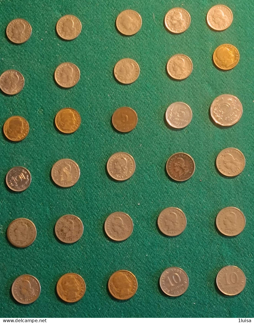 ARGENTINA  30 Monete Diverse Per Anno N. 1 - Argentine