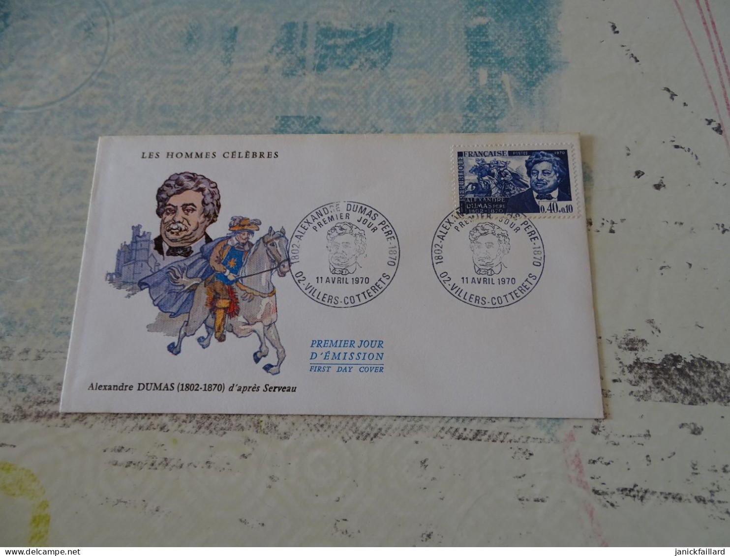 Enveloppe Premier Jour   1970 - Les Hommes Célèbres Alexandre Dumas - Collections (sans Albums)