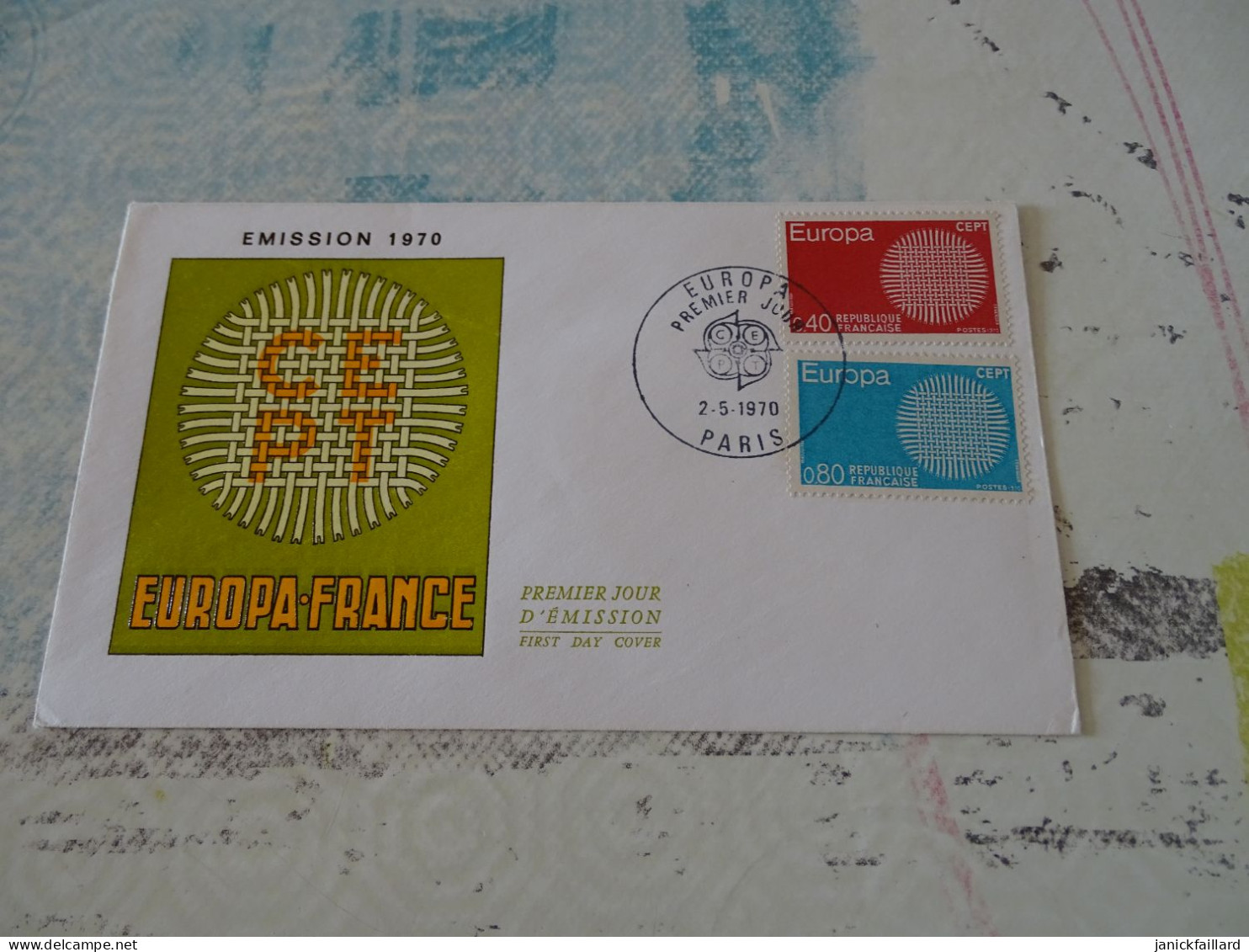Enveloppe Premier Jour   1970 - Europa France - Collections (sans Albums)