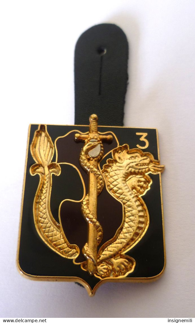 INSIGNE  3° REGIMENT MEDICAL GROUPE MEDICAL  LA VALBONNE - DELSART G 4604 - Medizinische Dienste