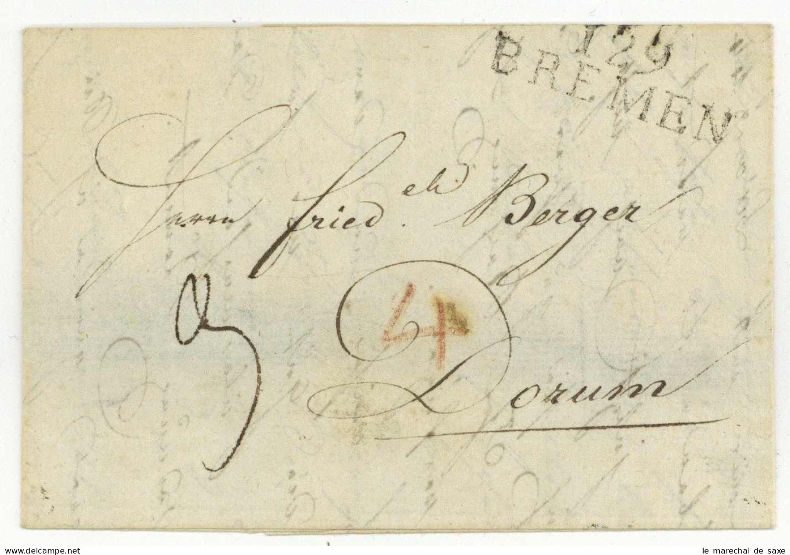 129 BREMEN Pour Dorum 1813 - 1792-1815: Veroverde Departementen