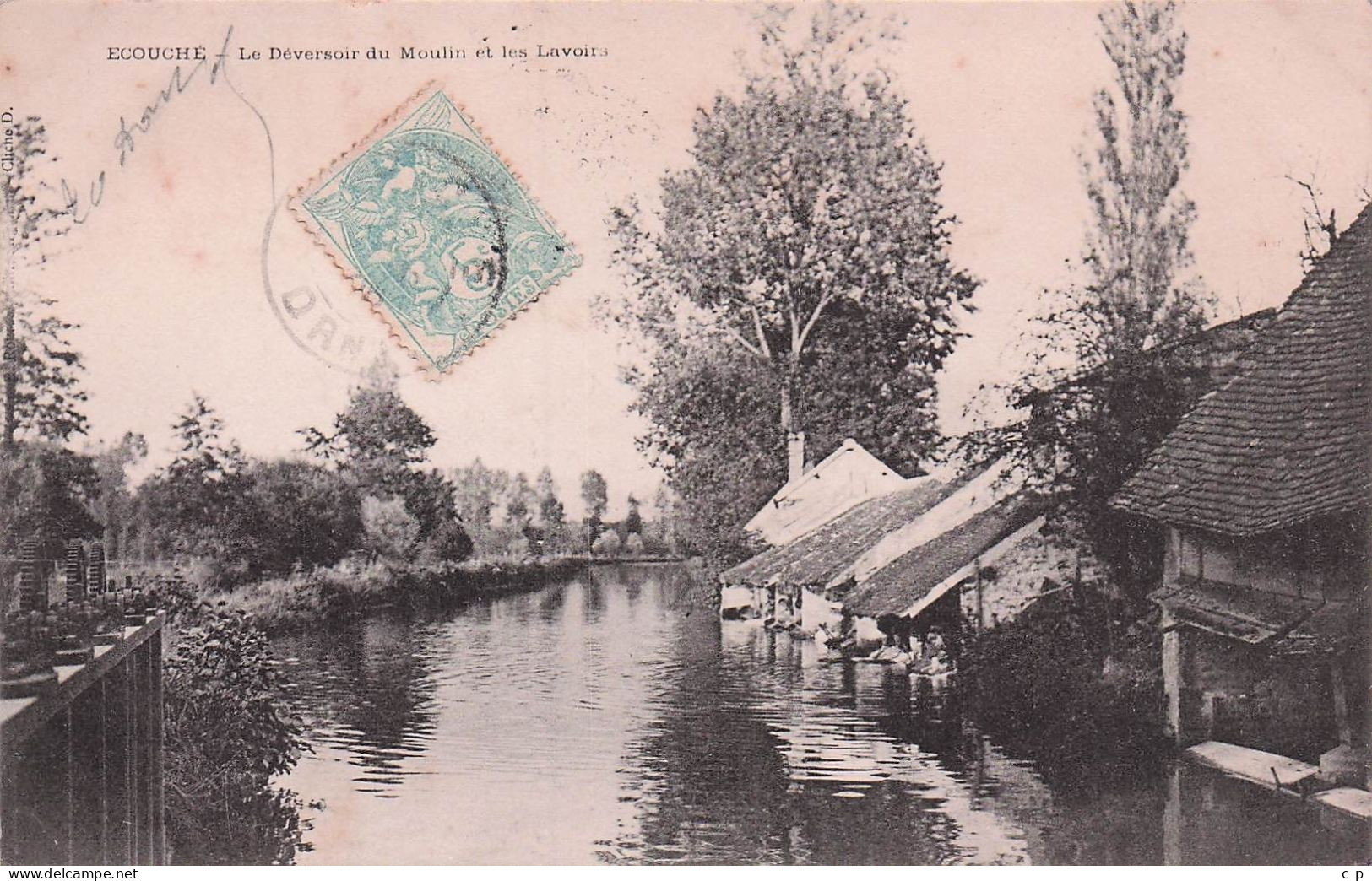 Ecouche - Le Deversoir Du Moulin Et Les Lavoirs  -  CPA °J - Ecouche