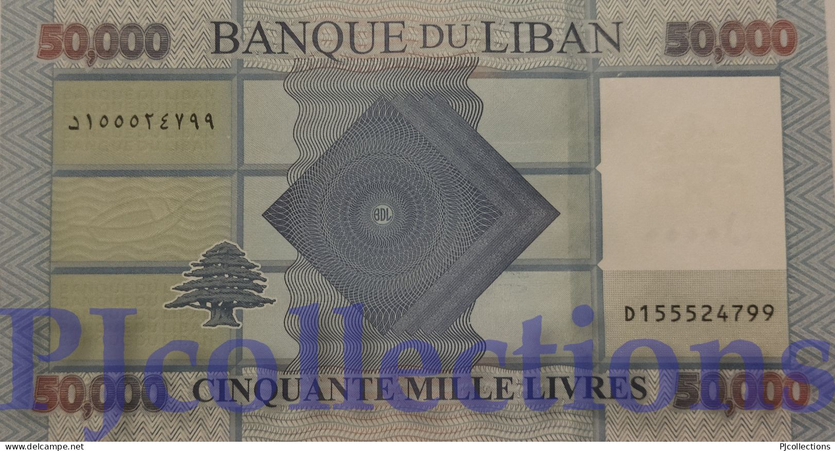 LEBANON 50000 LIVRES 2019 PICK 94d UNC - Libano