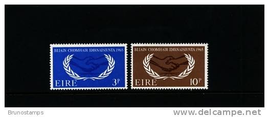 IRELAND/EIRE - 1965  INTERNATIONAL  CO-OPERATION  YEAR  SET MINT NH - Neufs