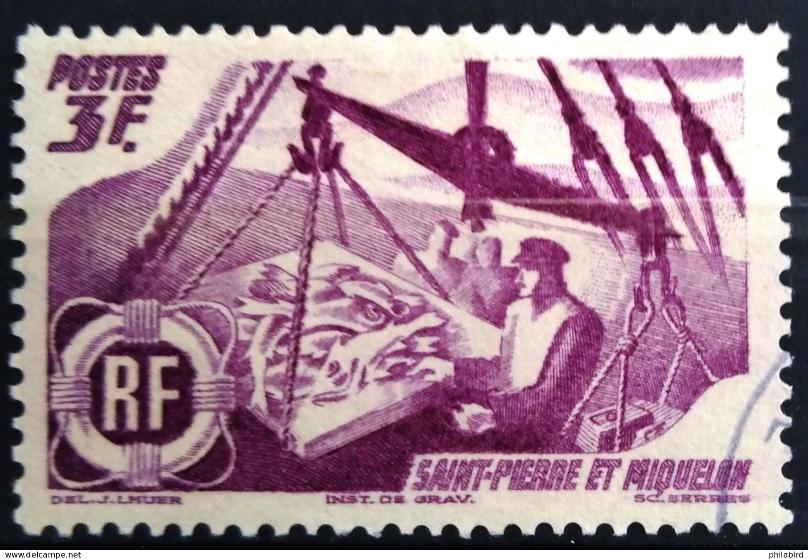 SAINT PIERRE ET MIQUELON                   N° 335                   OBLITERE - Used Stamps
