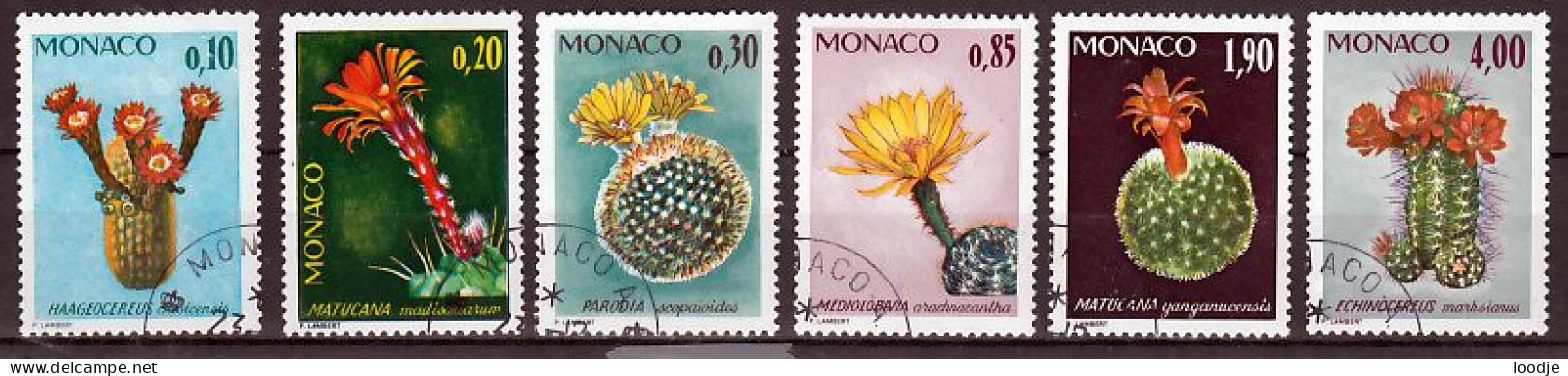 Monaco Mi 1154,1159 Zeldzame Planten Botanische Tuin Gestempeld - Oblitérés