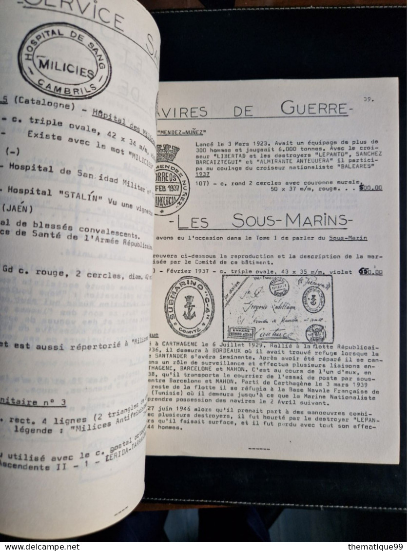 Censures Et Marques De La Guerre Civile D'Espagne - Military Mail And Military History