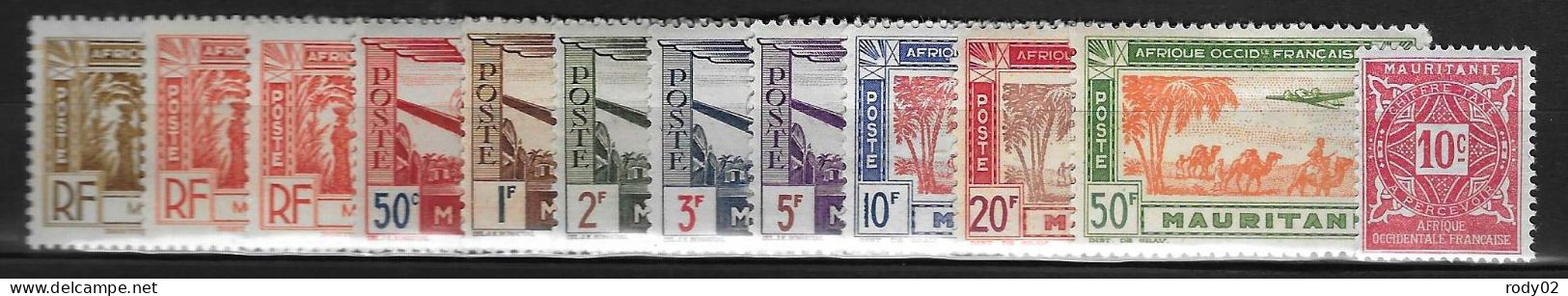 ANCIENNES COLONIES FRANCAISES - MAURITANIE - LOT - 2 SCANS - Altri & Non Classificati