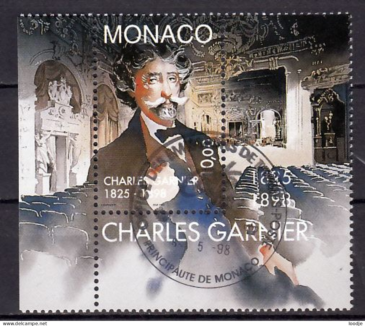 Monaco Mi 2406 Zf Charles Garnier  Gestempeld - Used Stamps