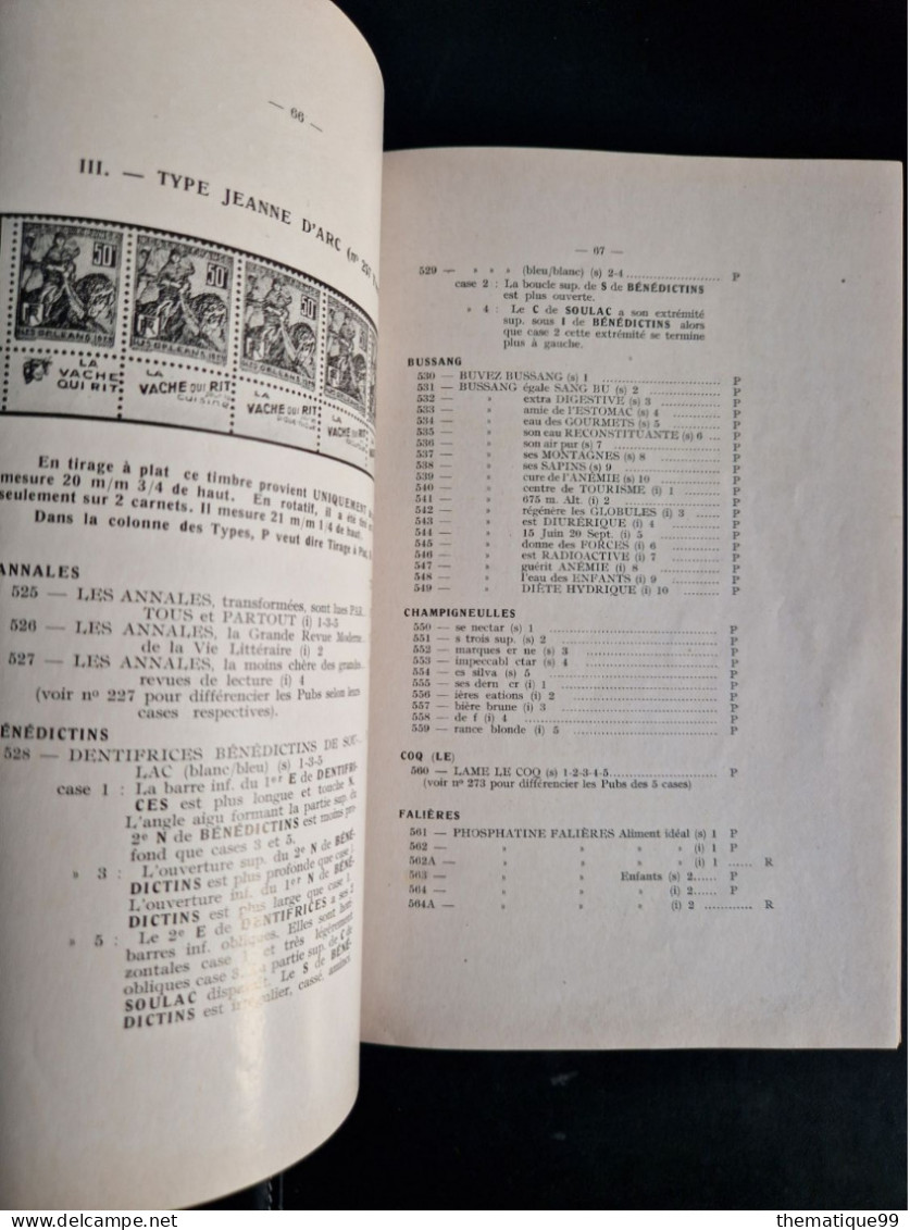 Les Publicitimbres Des Carnets De France Et Colonies, Braun - Filatelie En Postgeschiedenis