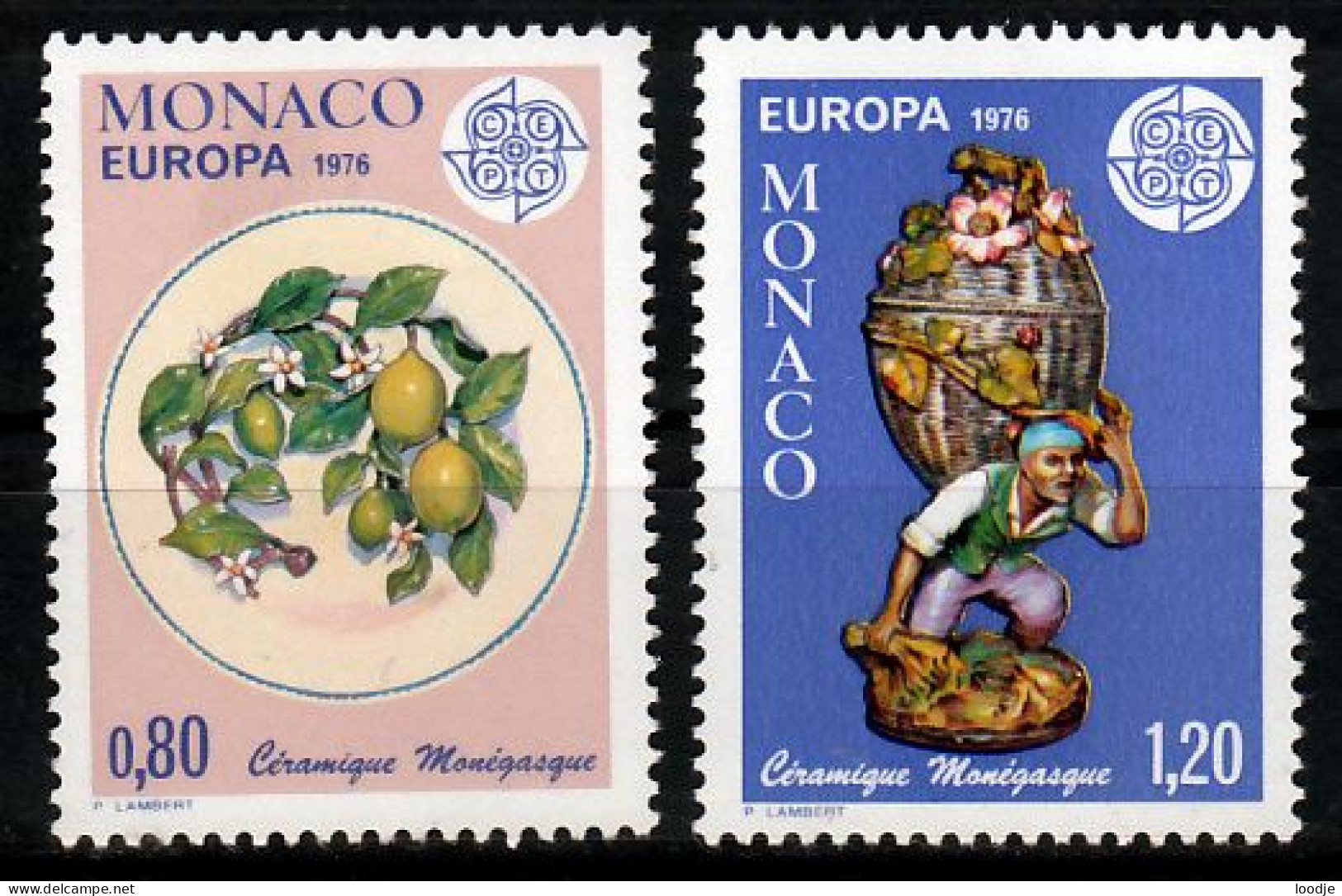 Monaco Europa Cept 1976 Postfris - 1976