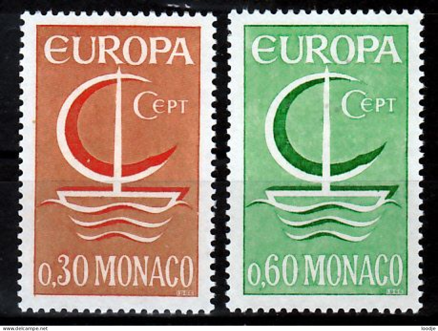 Monaco Europa Cept 1966 Postfris - 1966