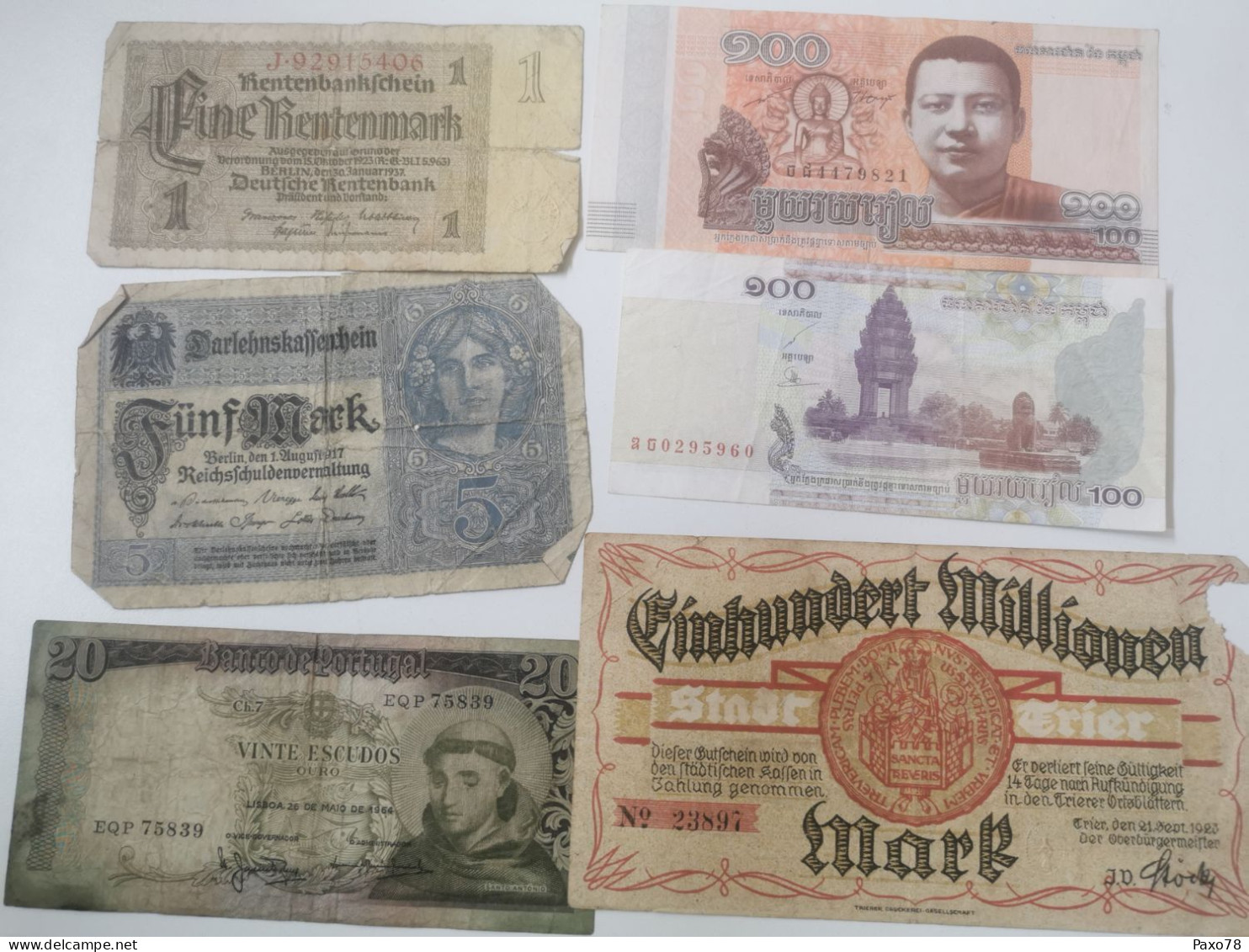 Lot 20 Billets, Divers état Et Pays - Sammlungen & Sammellose