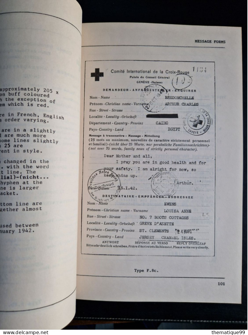 Les Messages Croix-Rouge En 1940-45, Gurney - Philatélie Et Histoire Postale