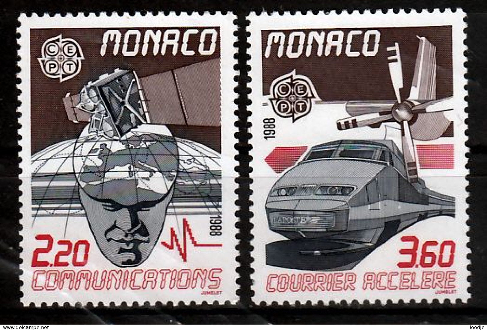 Monaco Europa Cept 1988 Postfris - 1988