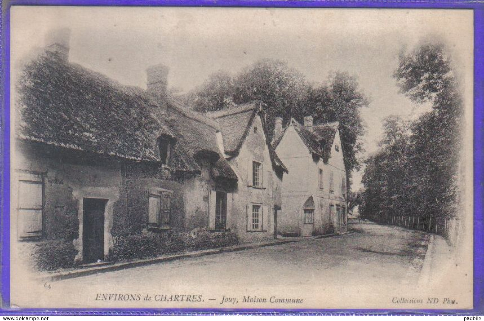 Carte Postale 28. Jouy  Maison Commune  Près De Chartes  Très Beau Plan - Jouy