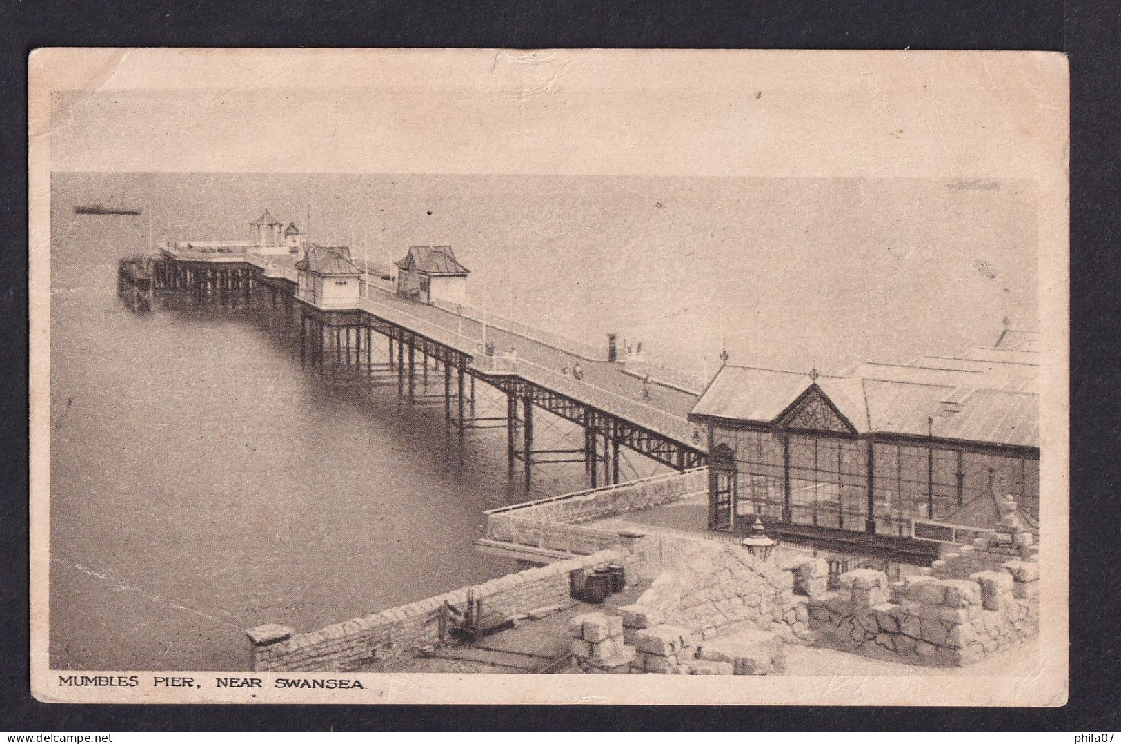 UNITED KINGDOM - Mumbles Pier, Near Swansea / Postcard Circulated, 2 Scans - Glamorgan