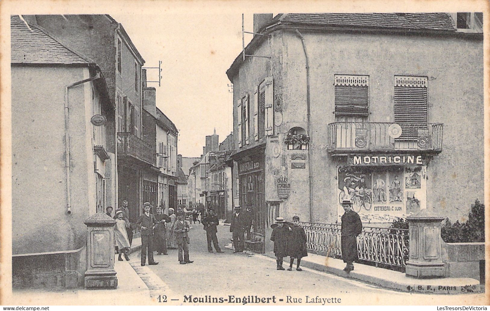 FRANCE - Moulins Engilbert - Rue Lafayette - Animé - Carte Postale Ancienne - Moulin Engilbert