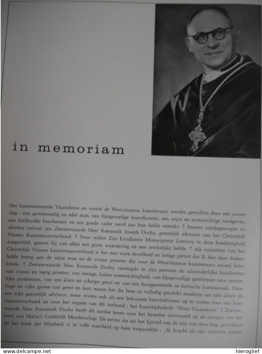 Nieuwbouw Ih Oude Brugge / Kanunnik Joseph Dochy / Unesco Gebouw Parijs - Tijdschrift WEST-VLAANDEREN Nr 48 - Geschiedenis