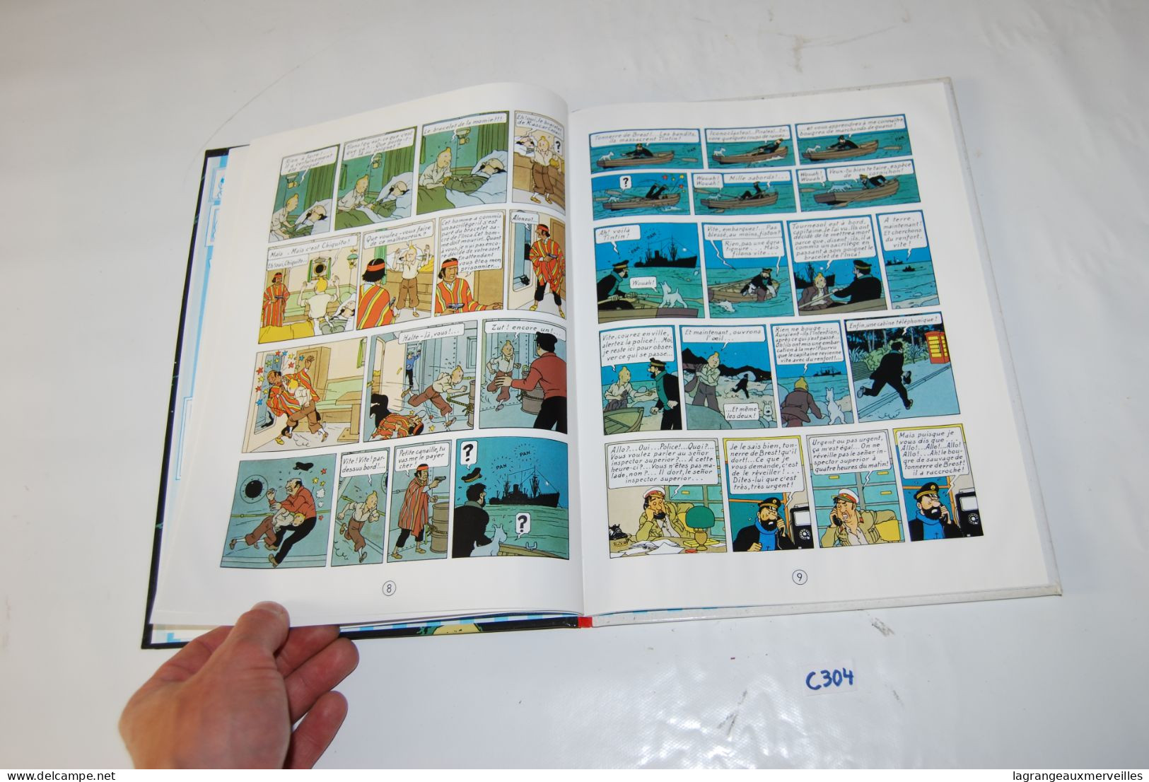 C304 BD - Tintin et le temple du soleil - Casterman - Hergé