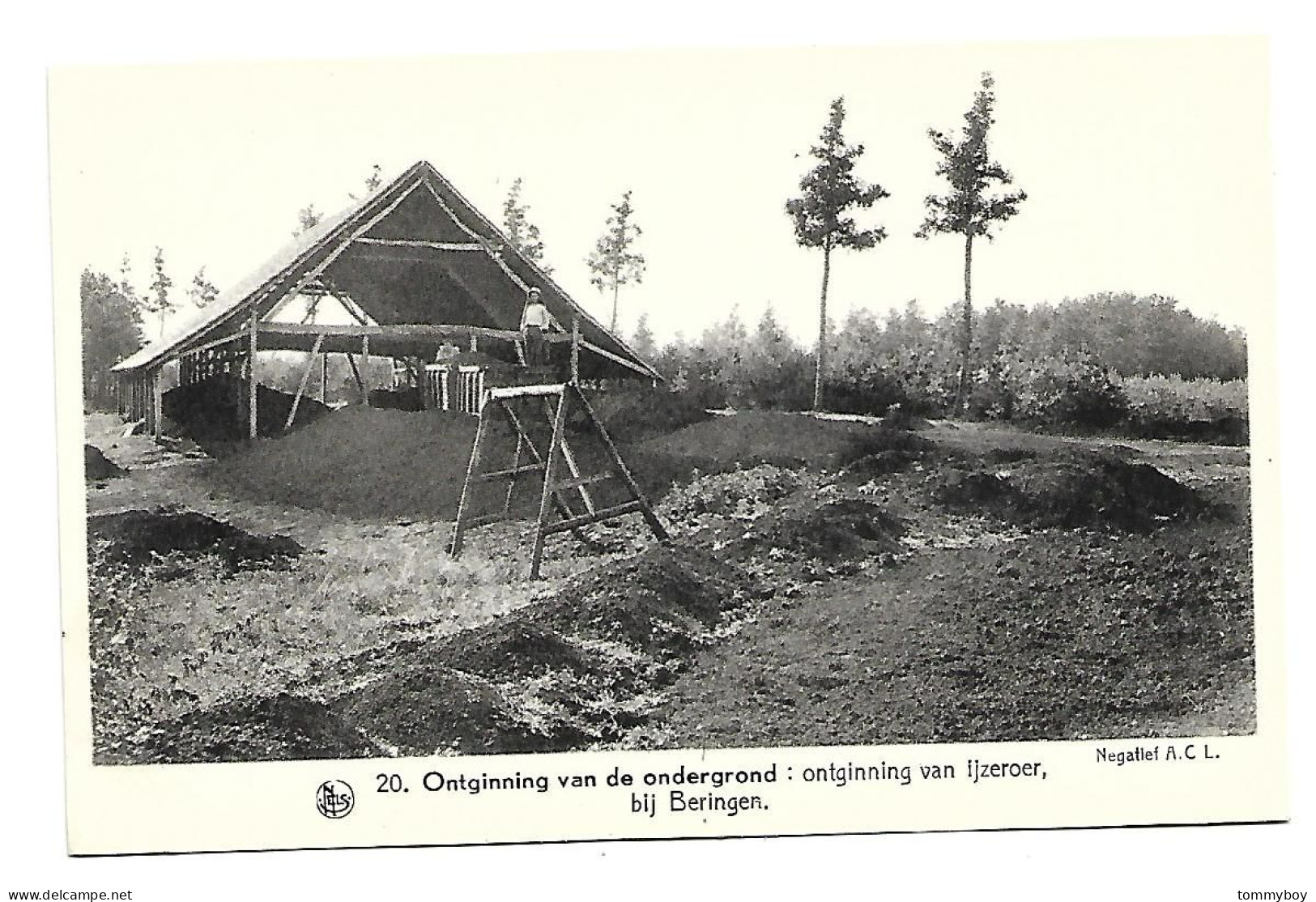 CPA Verzameling "De Belgische Landschappen- Ontginning Van De Ondergrond Bij Beringen - Beringen